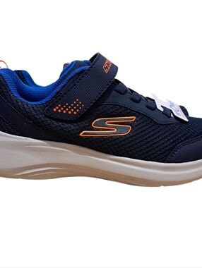 Skechers Kids Navy & Orange Athletic Sneaker